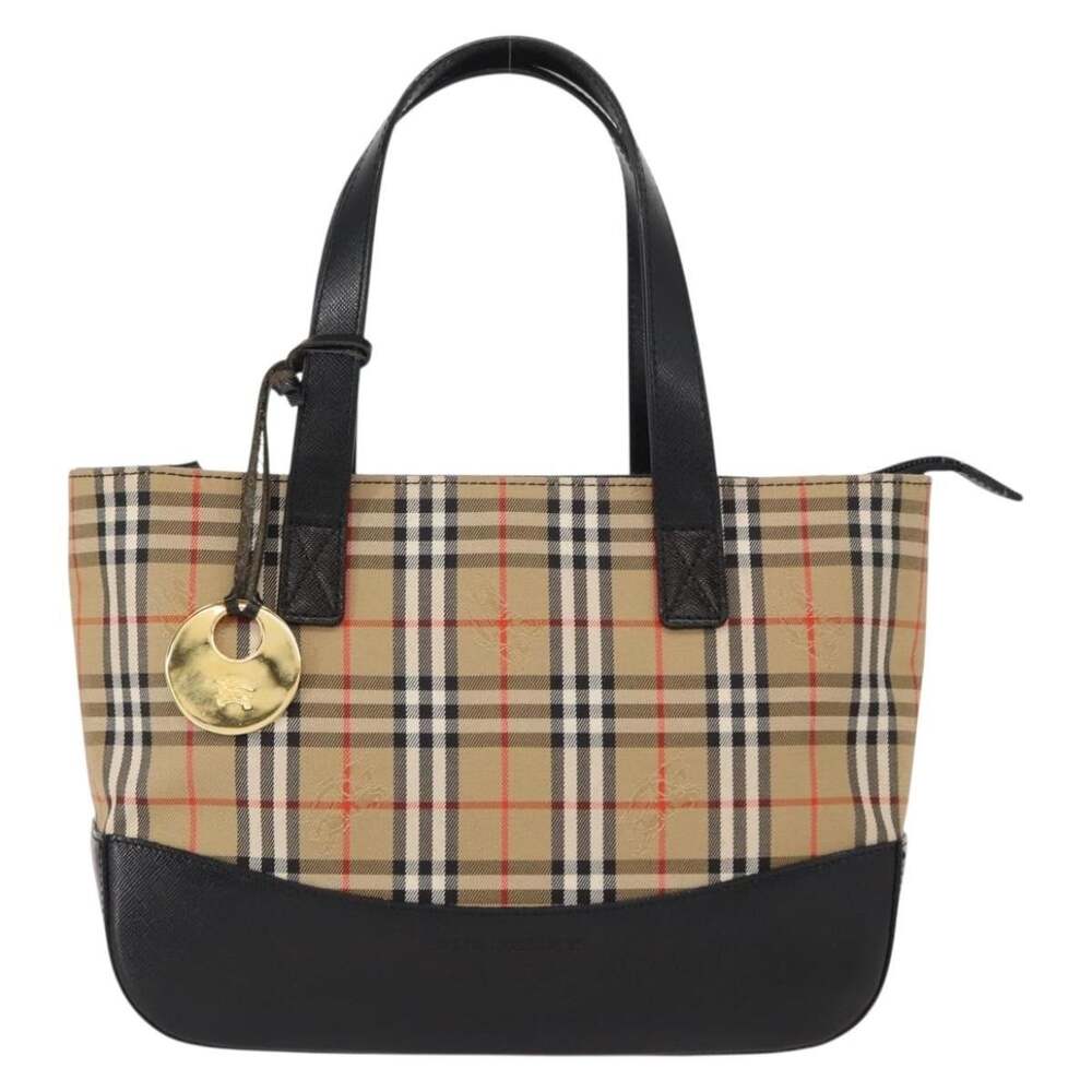 Burberry Nova Check Canvas Handbag Beige